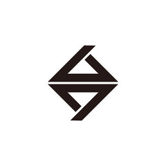 square roof home abstract geometric logo vector