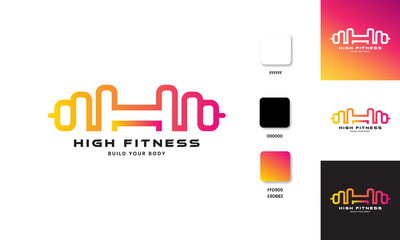 Fitness gym logo design