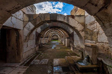 Naklejka premium Agora of The ancient city of Smyrna in Izmir