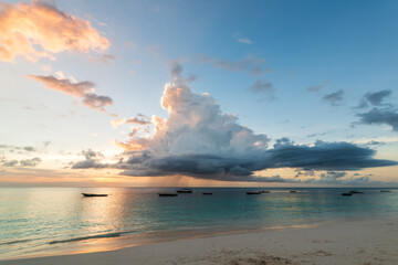 Naklejka na ściany i meble Nungwi has perhaps the most picture perfect beaches in Zanzibar