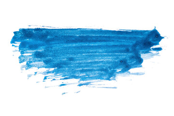 abstract acrylic watercolor paint brush stroke texture isolated on white background for logo and...