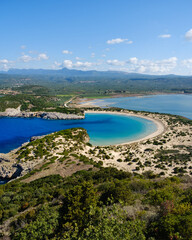 Obraz premium Voidokilia Beach in Greece is one the best beaches in the world