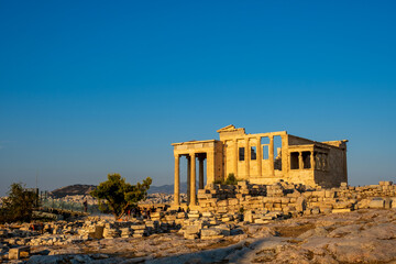 Obraz premium The Acropolis of Athens at sunset