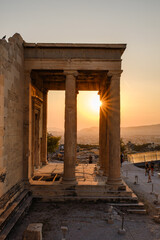 The Acropolis of Athens at sunset