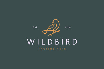 Wild Bird Nature Life Illustration Logo