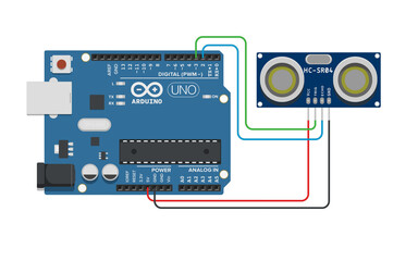How to make digital distance meter. Ultrasonik sensor