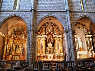 Intérieur de l'église Igreja de Sao Francisco à Evora dans la région de l'Algarve au Portugal