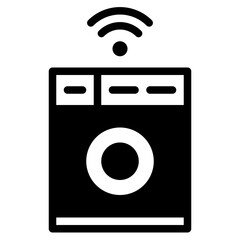 washing machine glyph icon