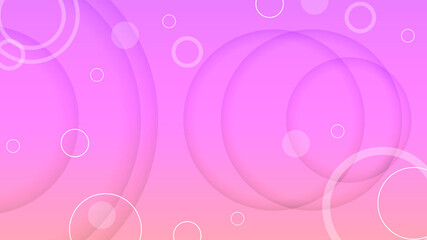 Abstract Colorful Gradient Background With Color Geometric Figures. Different Shapes And White Line Vector Design Style