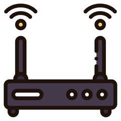 router filled outline icon