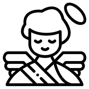 Cupid Outline Icon