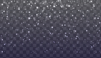  beautiful light glowing realistic abstract seamless winter background from snowfall blown by the wind,for making flyer,cover,template,decoration,card and any design.