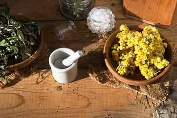 traditional herbal ingredients for homemade bath salts preparation