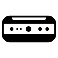 portable speaker glyph icon