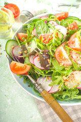 Fresh colorful spring salad