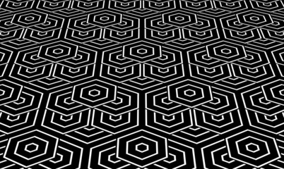 Abstract geometric pattern. Modern vector background. White and black ornament. Graphic modern pattern. Simple lattice graphic design