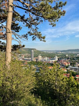 Blick vom Landgrafen auf die Stadt Jena