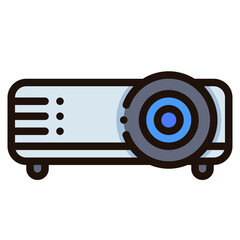 projector filled outline icon