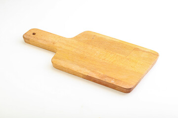 Wooden board for kitchen isolated