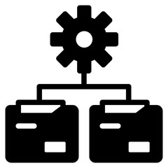 data management glyph icon
