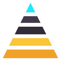 pyramid flat icon