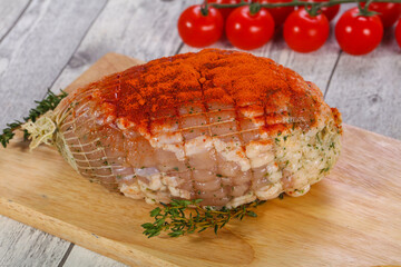 Chicken roll with herbs