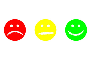 A set of rating of mood. Negative, neutral, and positive. Good for any project.