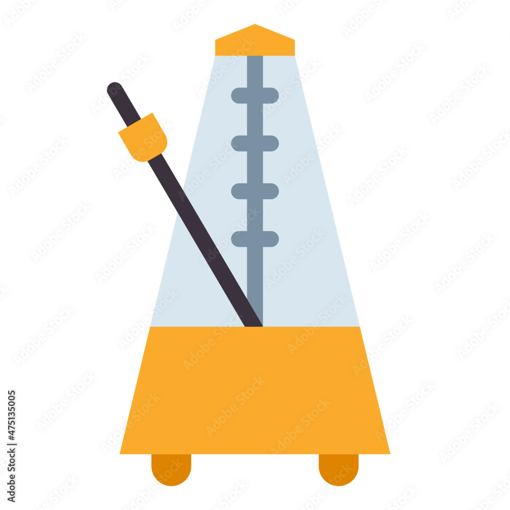 Sticker metronome flat icon