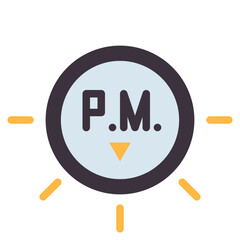 pm flat icon