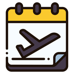 calendar filled outline icon