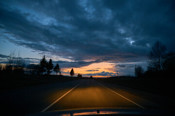 Vehicle movement on the highway