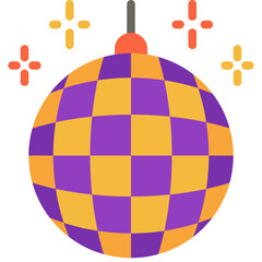 disco ball flat icon