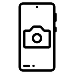 mobile function outline icon