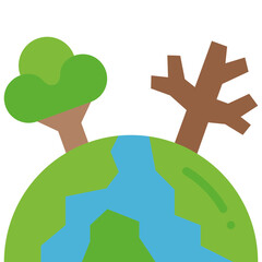 climate change flat icon