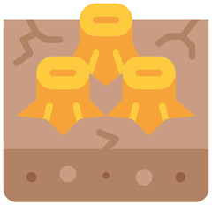 deforestation flat icon