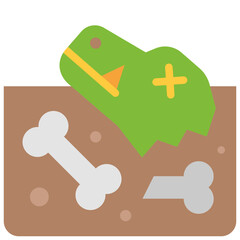 extinction flat icon