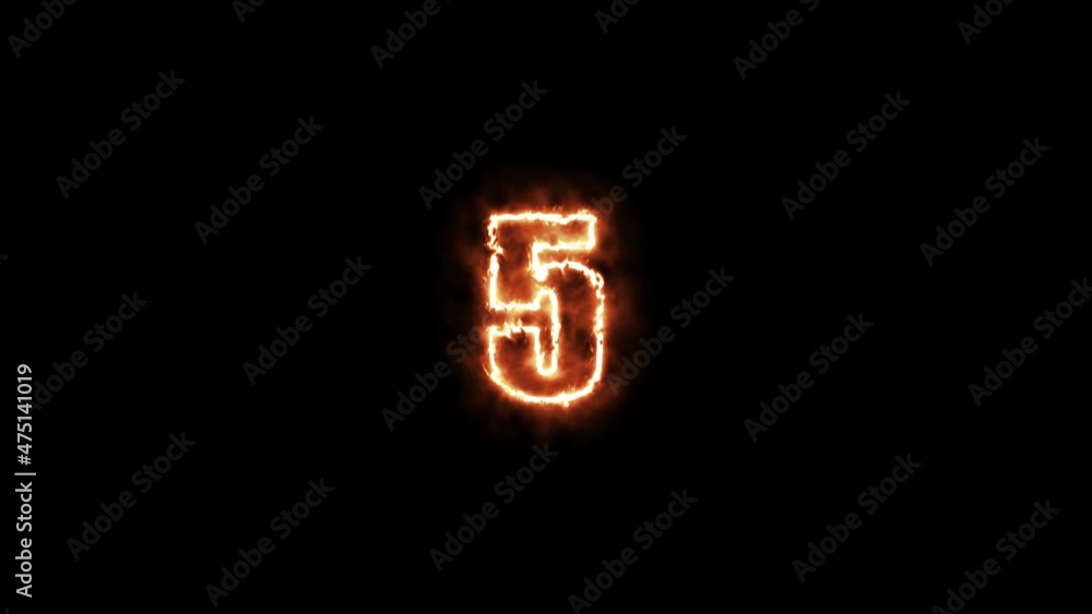 Poster neon countdown animation. neon bright glowing countdown timer from 10 to 0 seconds.