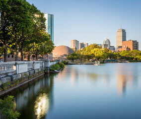 View of Boston in Massachusetts, USA.