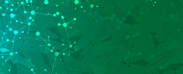 Neural network concept. Connected cells with links. High technology process. Abstract background