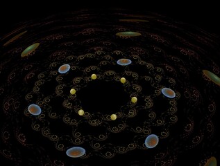 Imaginatory fractal abstract background Image