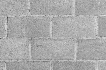 Gray wall of cinder blocks texture background wallpaper