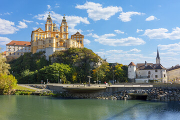Melk abbey in Wachau valley, Austria