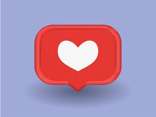 emoji, hashtag sign, social media post, like heart, share icon. horizontal banner. 3d rendering