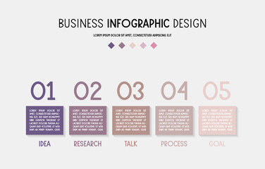 Business infograph with icons. Vector