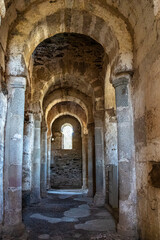 Obraz premium Mozarabic Basilica of Santa Lucia del Trampal in Alcuescar, Extremadura, Spain
