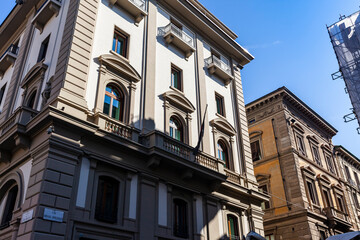Fototapeta na wymiar Facade of the house. Florence
