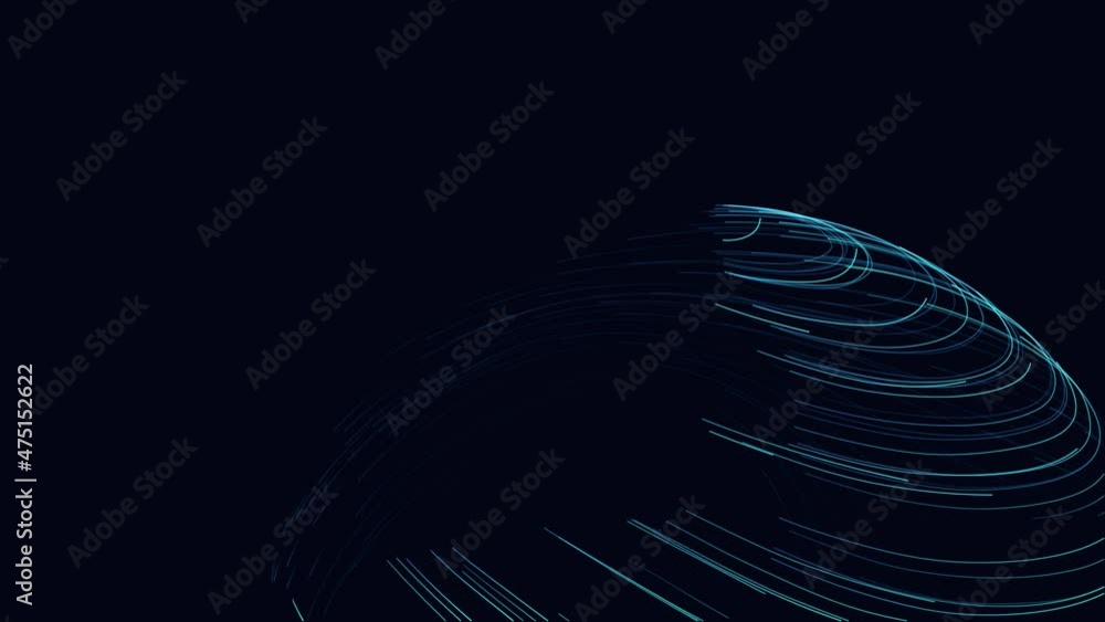 Poster abstract technology flow big data seamless loop. digital data flow transfer. block chain technology 