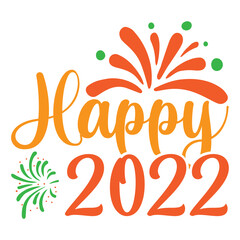 HAPPY 2022 SVG