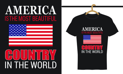 American t-shirt design for country lovers.