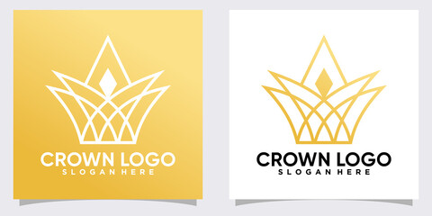 modern crown logo design with creative concept © zalfa_std98